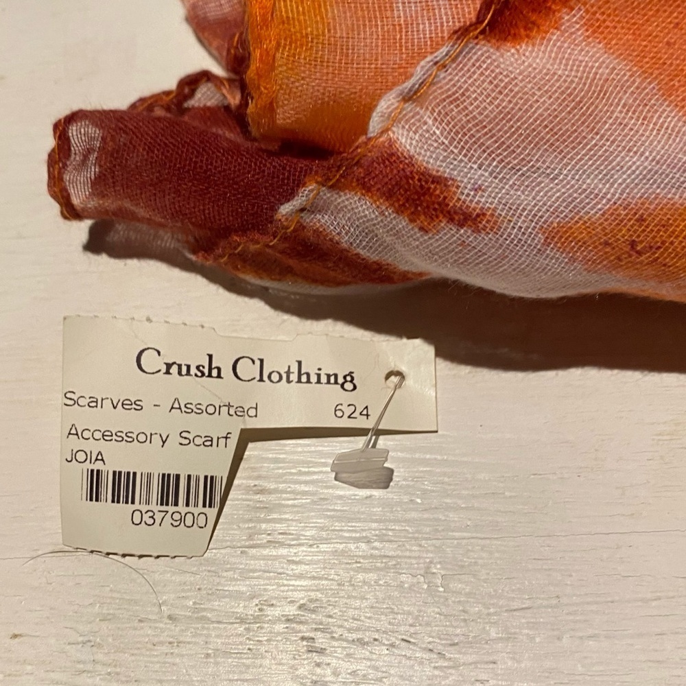 Crush Clothing Scarf Orange